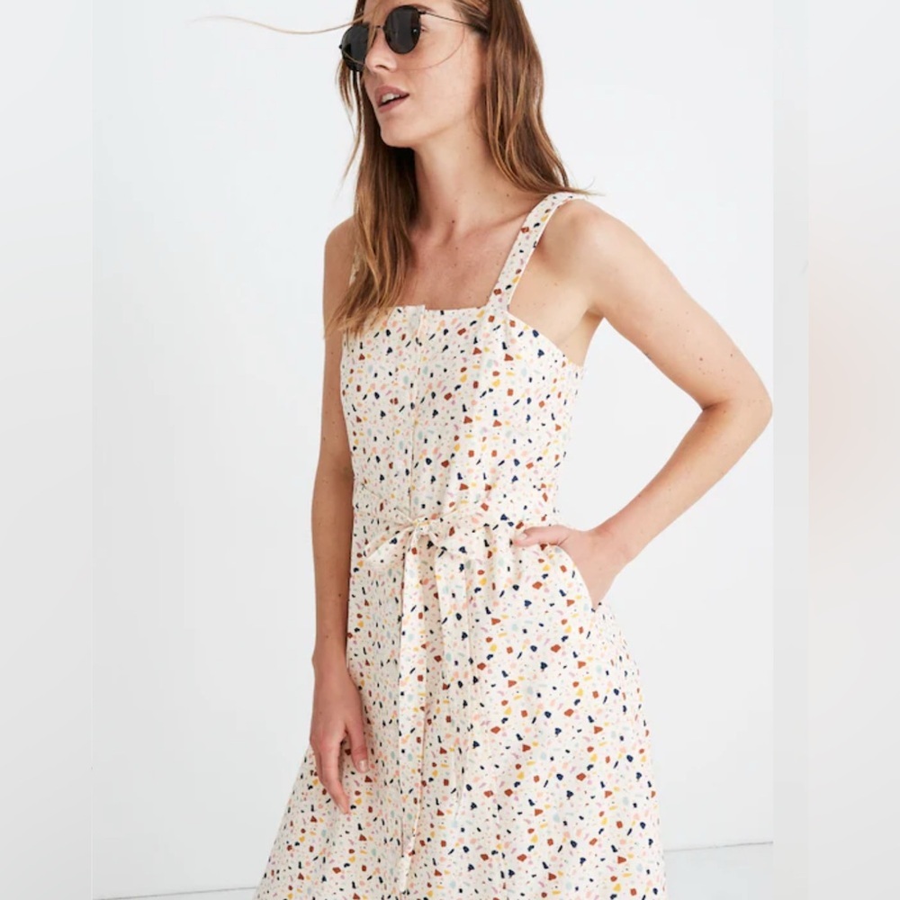 Madewell Patterned Button Front Patterned Dress - image 1
